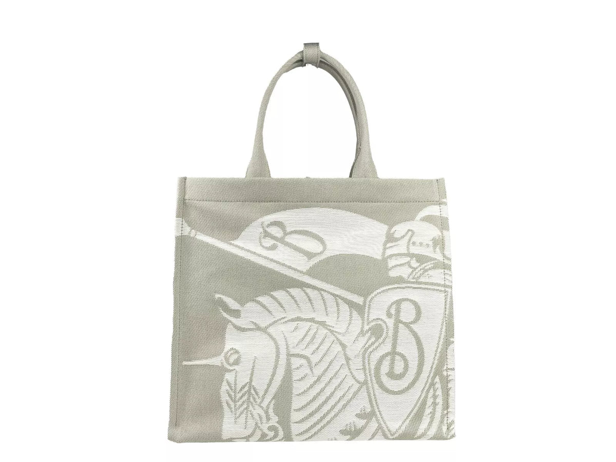 Bolso tote Burberry EKD de lona con monedero en beige