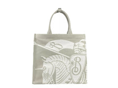 Bolso tote Burberry EKD de lona con monedero en beige