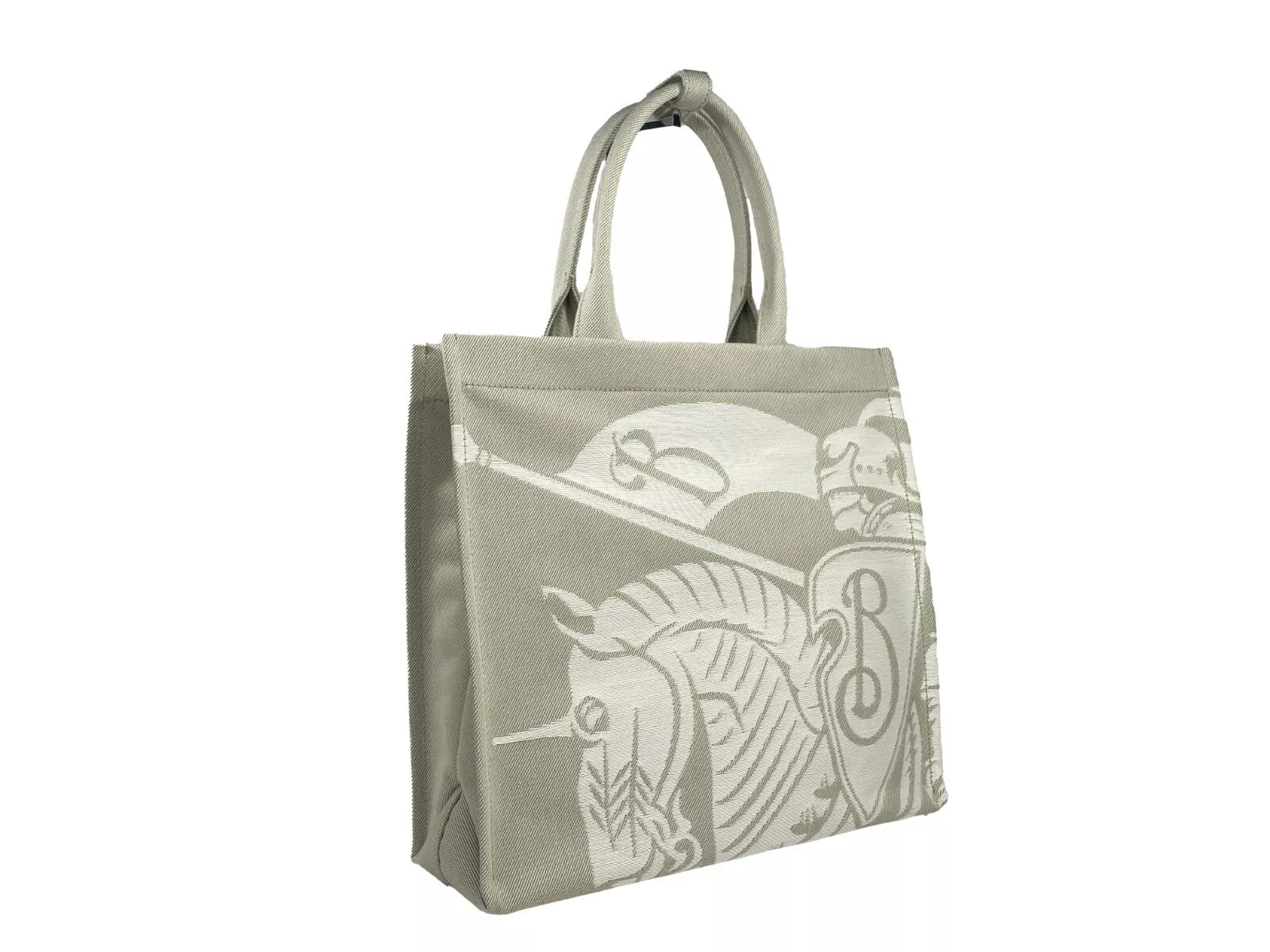 Bolso tote Burberry EKD de lona con monedero en beige