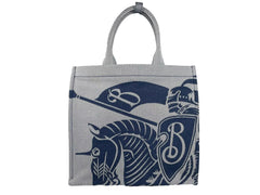 Bolso tote Burberry de lona azul marino EKD con monedero