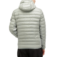 Chaqueta de nailon gris de Stone Island