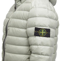 Chaqueta de nailon gris de Stone Island