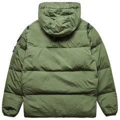 Chaqueta de nailon verde Stone Island para hombre