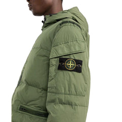 Chaqueta de nailon verde Stone Island para hombre
