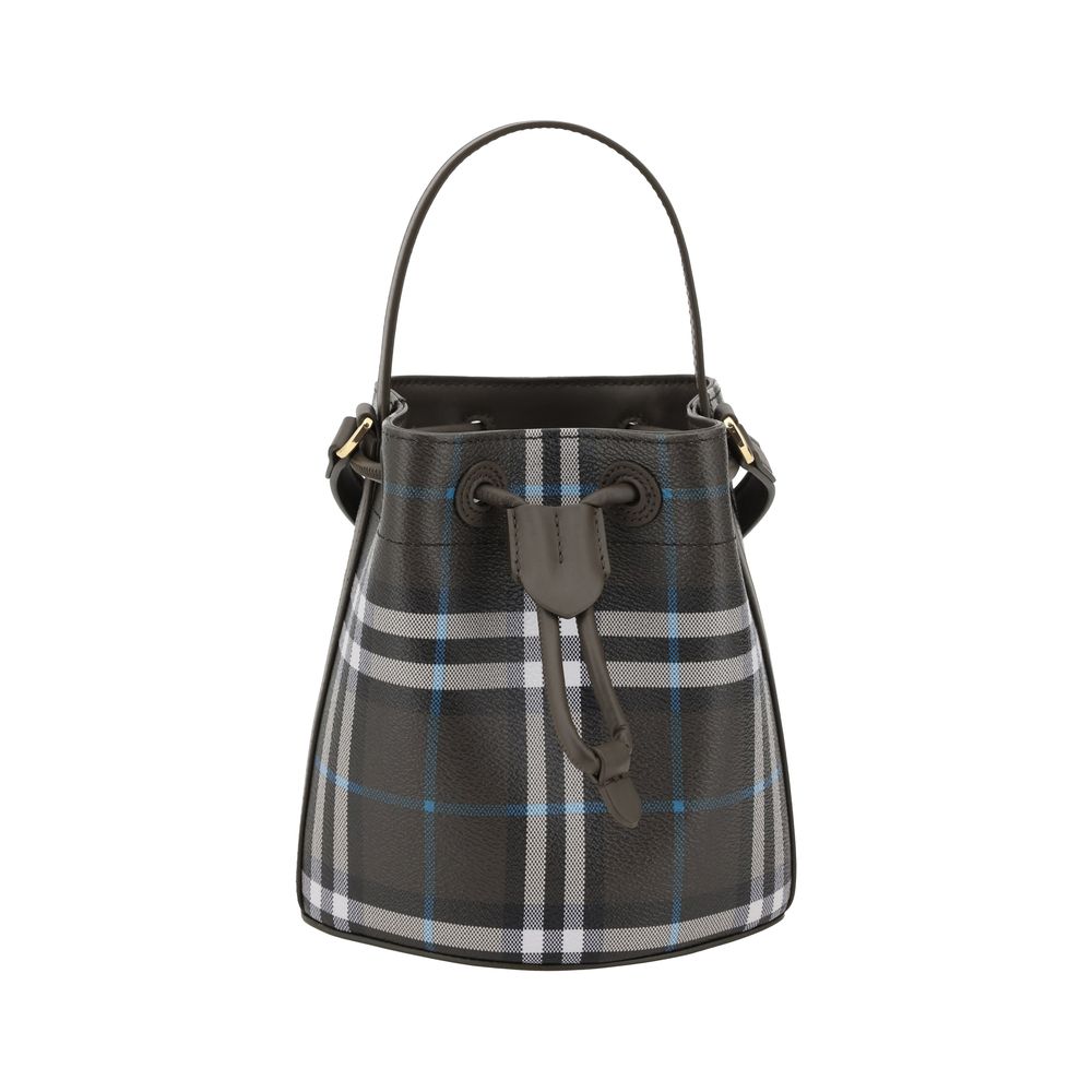 Bolso tipo cubo con cuadros Archivio de Burberry