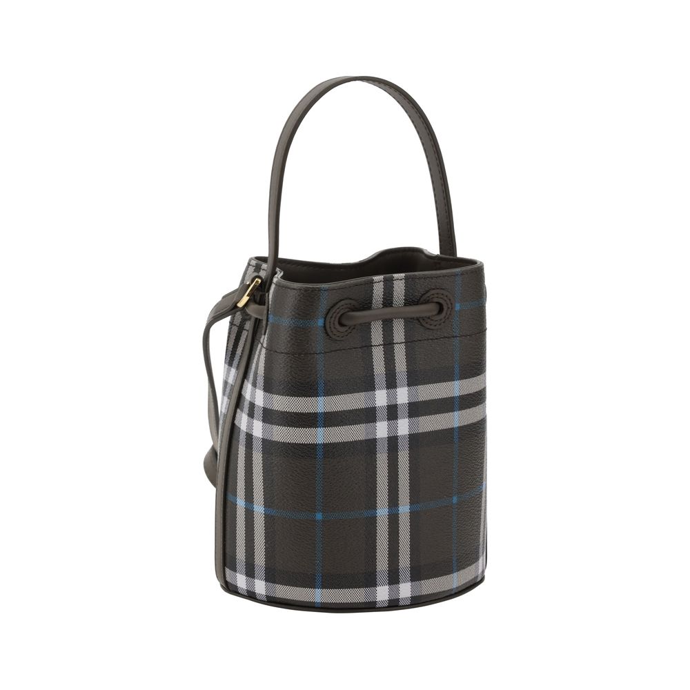 Bolso tipo cubo con cuadros Archivio de Burberry
