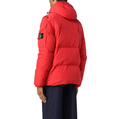 Chaqueta de nailon roja de Stone Island