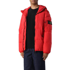 Chaqueta de nailon roja de Stone Island