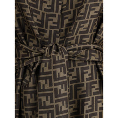 Vestido camisero con estampado FF de Fendi