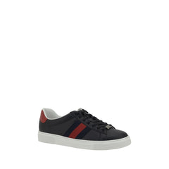 Zapatillas deportivas de cuero negro Gucci