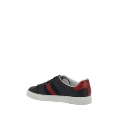 Zapatillas deportivas de cuero negro Gucci