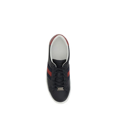 Zapatillas deportivas de cuero negro Gucci