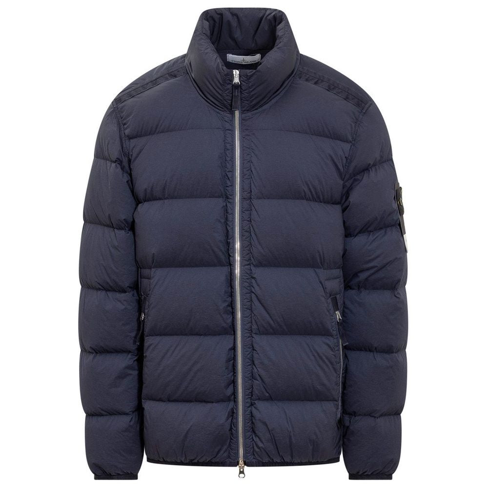 Chaqueta de nailon azul de Stone Island
