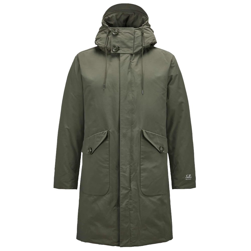 Chaqueta de poliéster verde de CP Company
