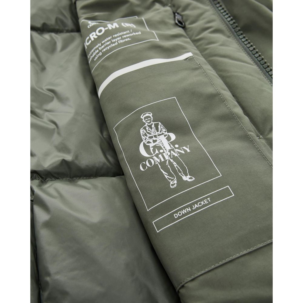 Chaqueta de poliéster verde de CP Company