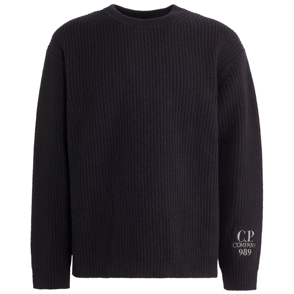 Suéter de lana negro para hombre de CP Company