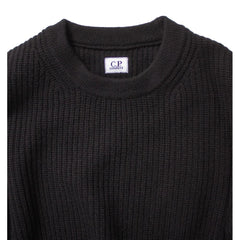 Suéter de lana negro para hombre de CP Company