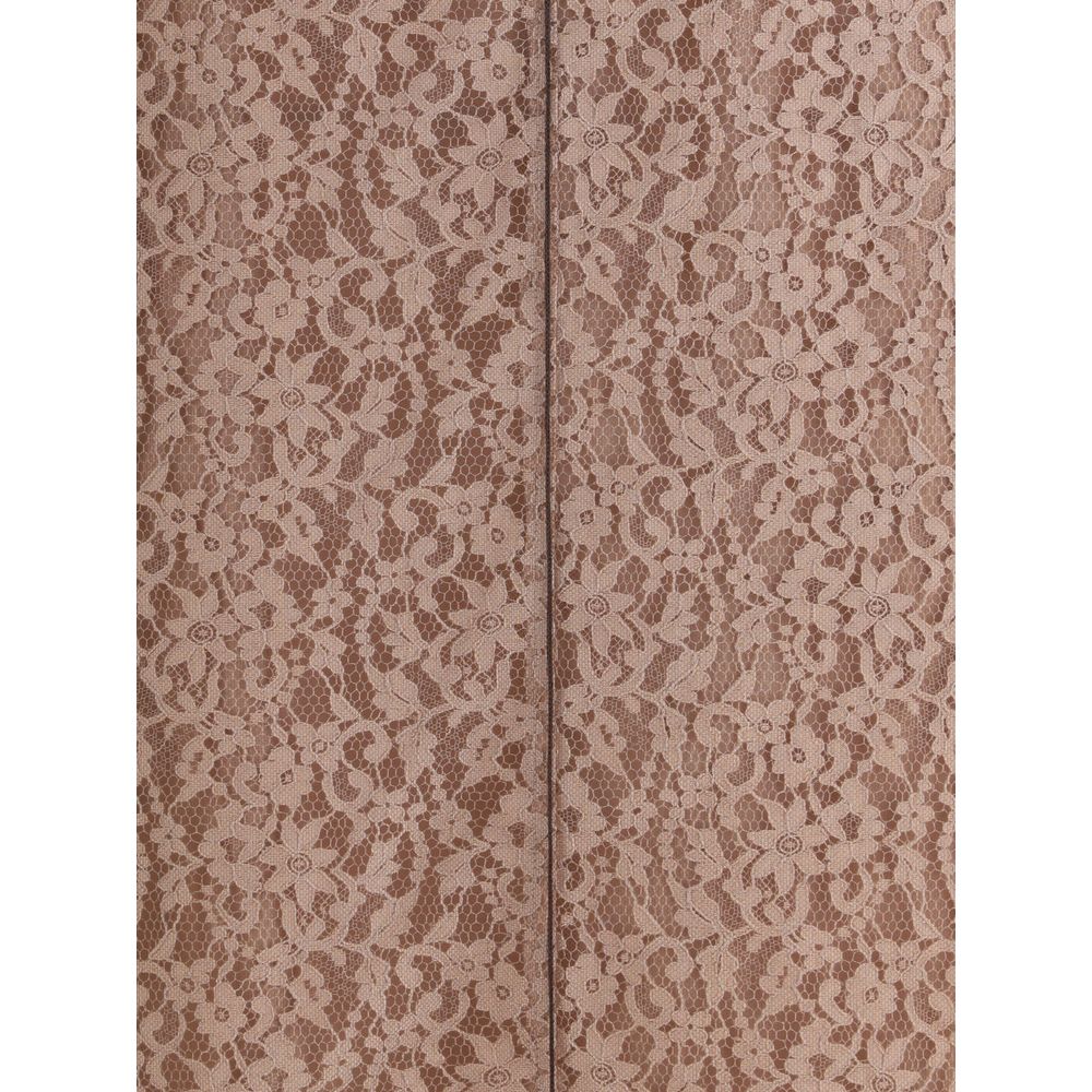 Vestido midi de encaje Fendi