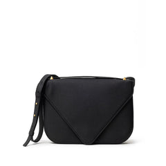 Bolso de hombro de piel negra de Bottega Veneta
