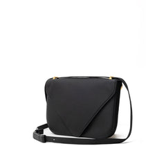 Bolso de hombro de piel negra de Bottega Veneta