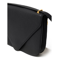 Bolso de hombro de piel negra de Bottega Veneta