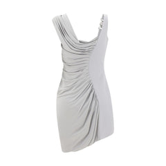 Vestido mini drapeado de Versace