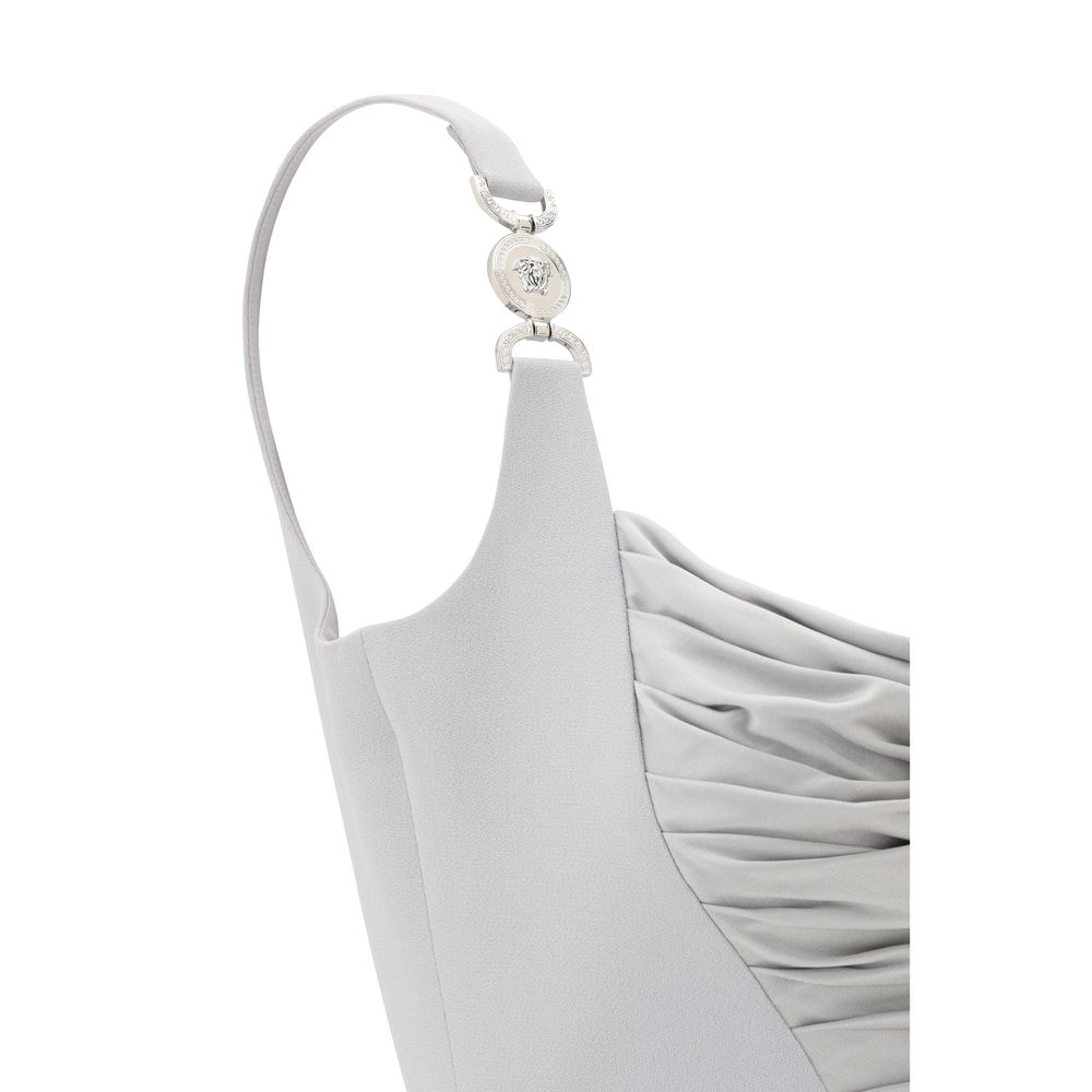 Vestido mini drapeado de Versace