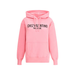 Sudadera con capucha de algodón con el logotipo de Valentino