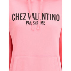 Sudadera con capucha de algodón con el logotipo de Valentino