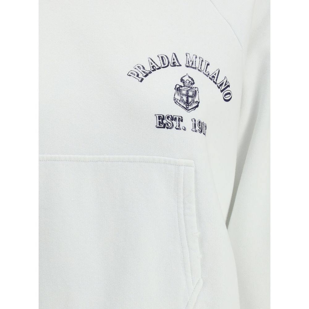 Sudadera con capucha de algodón Prada