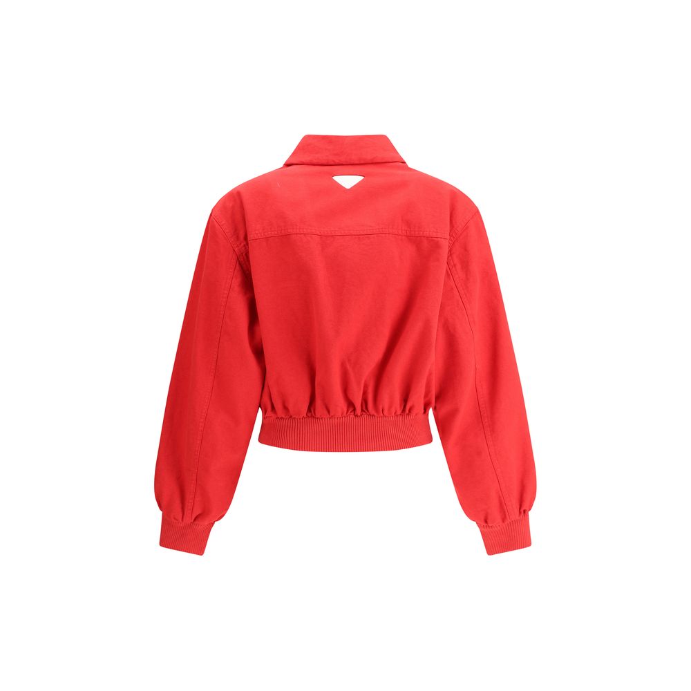 Chaqueta Prada con logotipo recortado