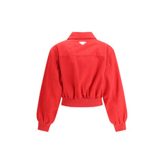 Chaqueta Prada con logotipo recortado