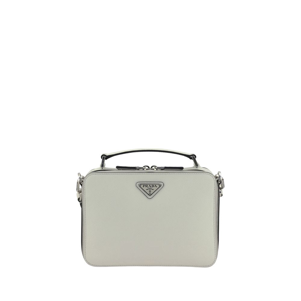 Bolso de hombro de cuero Prada