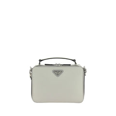 Bolso de hombro de cuero Prada