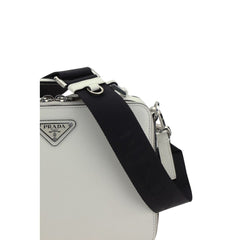 Bolso de hombro de cuero Prada