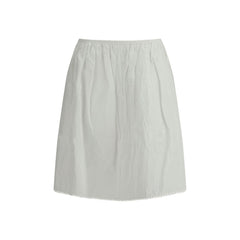 Falda de algodón Miu Miu