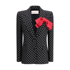 Blazer de un solo pecho con lunares de Valentino