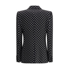 Blazer de un solo pecho con lunares de Valentino