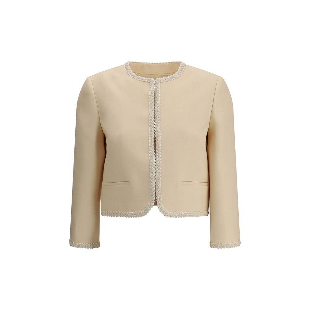 Blazer de crepé de seda Valentino