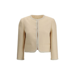 Blazer de crepé de seda Valentino
