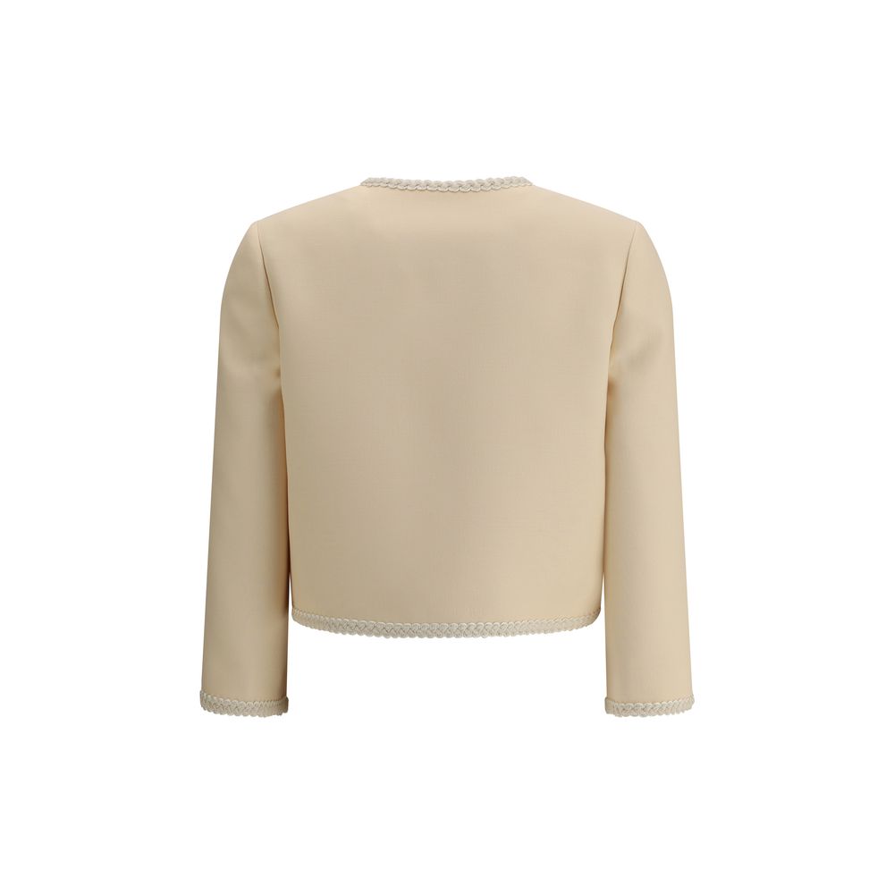 Blazer de crepé de seda Valentino
