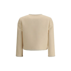 Blazer de crepé de seda Valentino