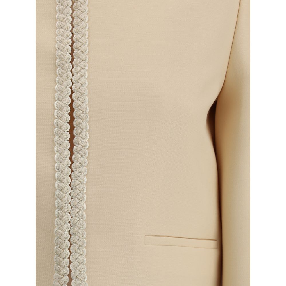 Blazer de crepé de seda Valentino