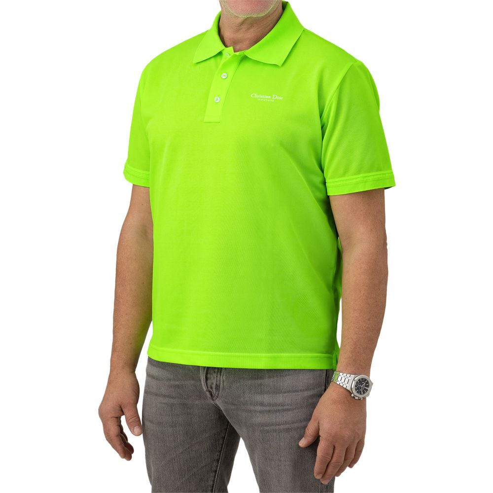 Polo de algodón verde Dior