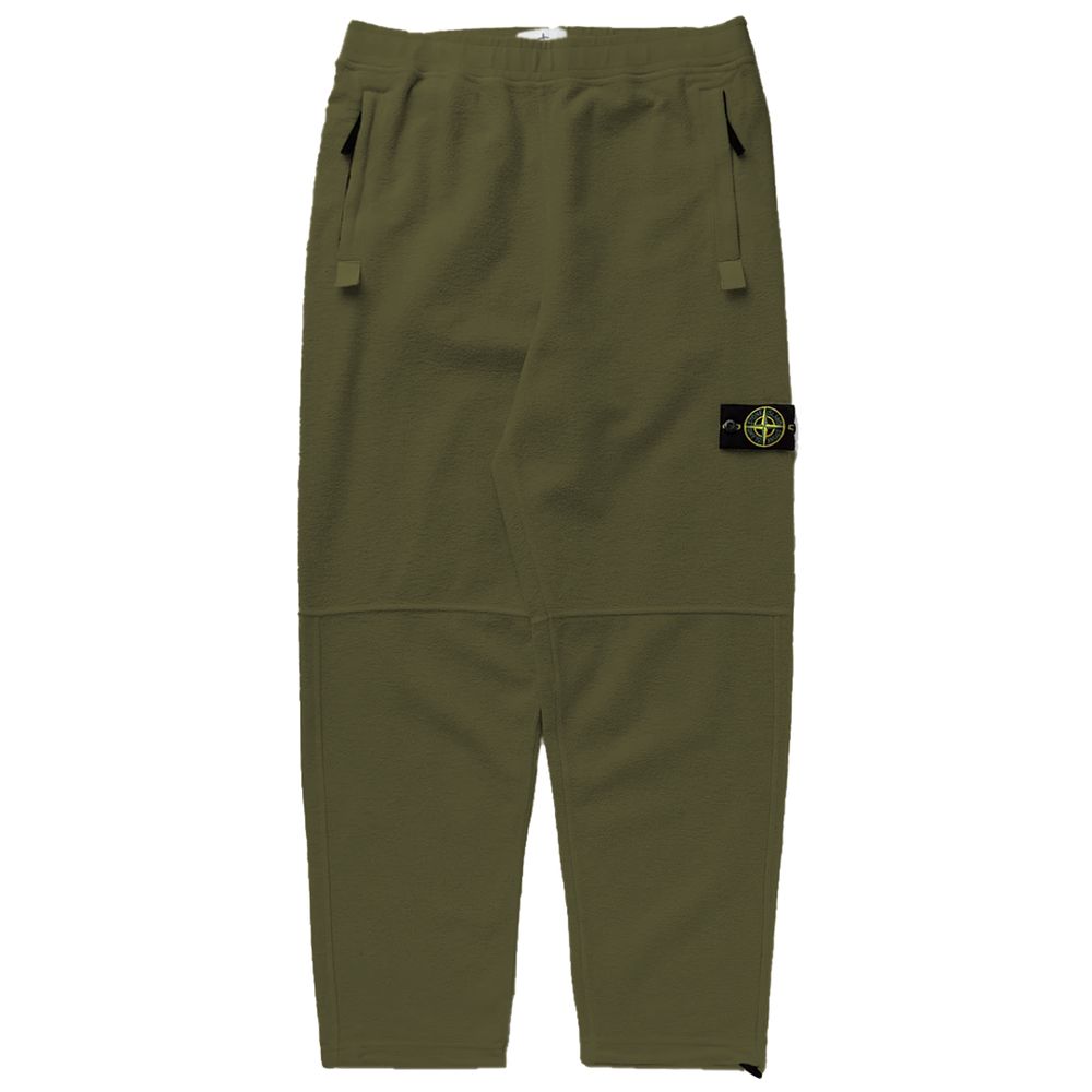 Vaqueros y pantalones de algodón verde de Stone Island