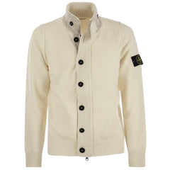 Suéter de lana blanca de Stone Island
