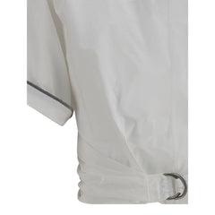 Blusa con cintura anudada con hebilla Brunello Cucinelli