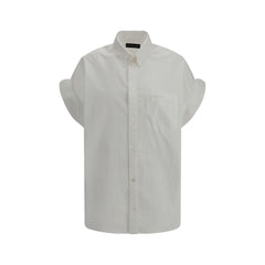 Camisa oversize de Balenciaga con mangas cortas