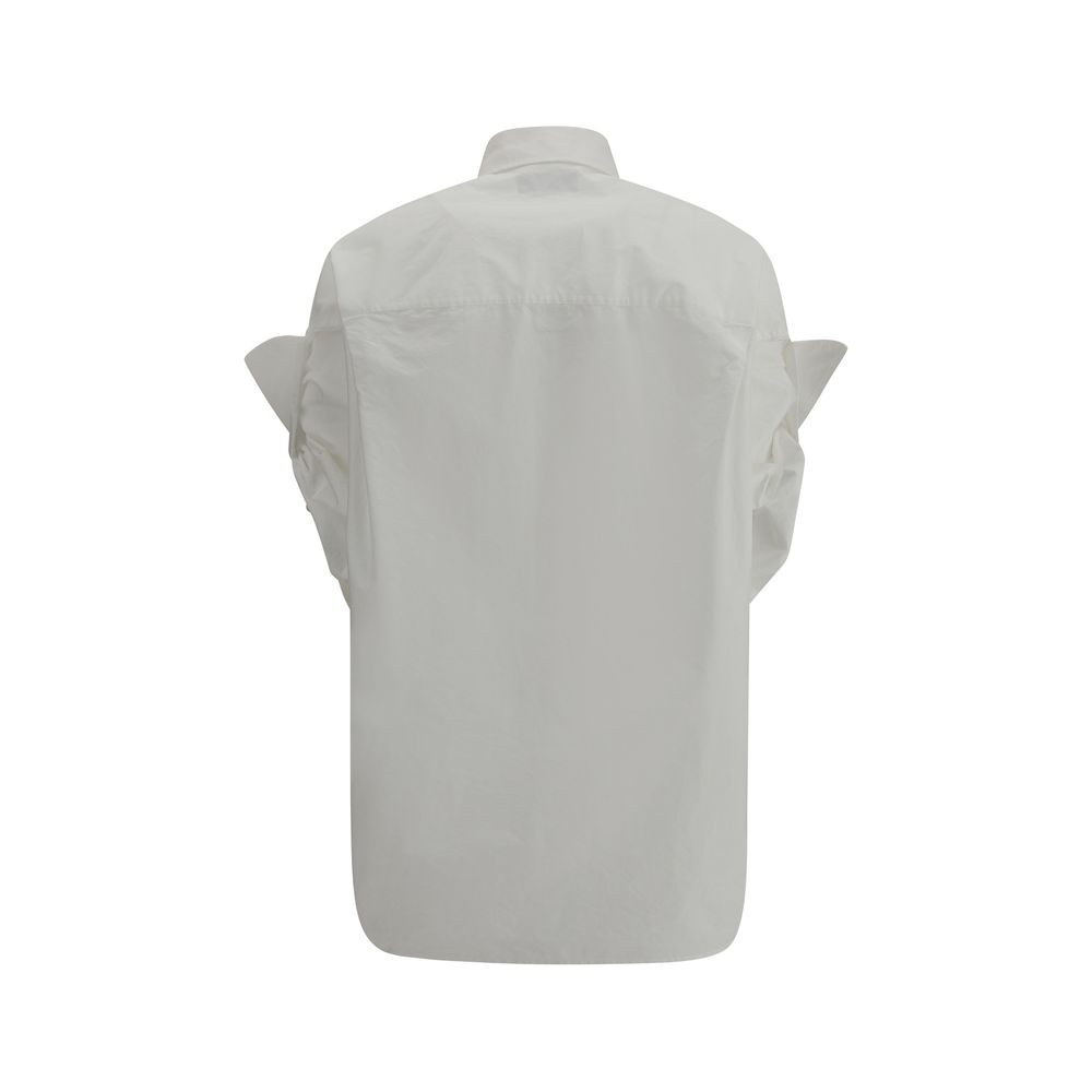 Camisa oversize de Balenciaga con mangas cortas