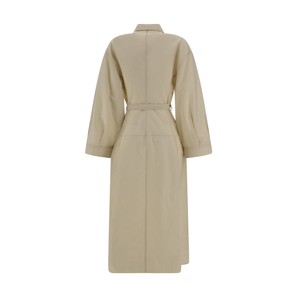 Brunello Cucinelli Vestido largo de algodón